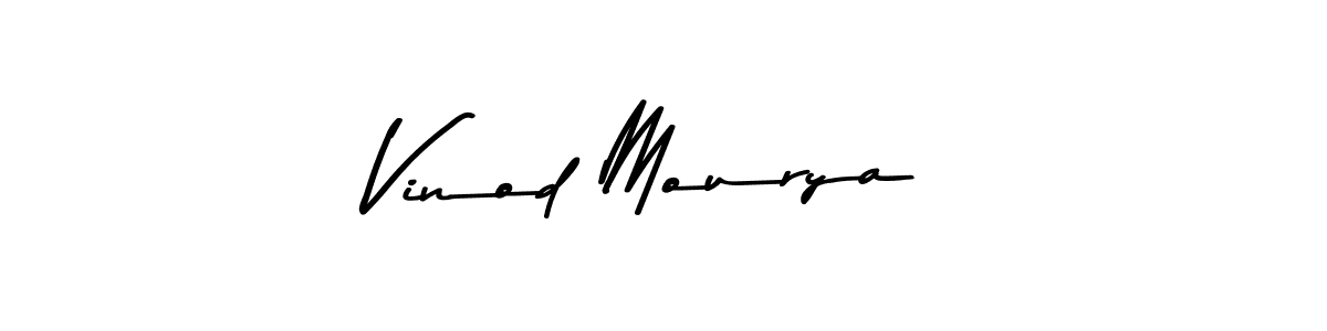 Create a beautiful signature design for name Vinod Mourya. With this signature (Asem Kandis PERSONAL USE) fonts, you can make a handwritten signature for free. Vinod Mourya signature style 9 images and pictures png