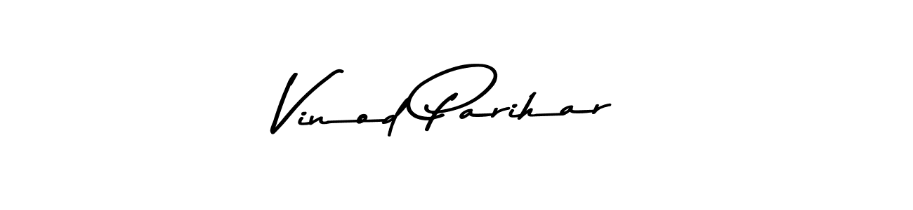 Use a signature maker to create a handwritten signature online. With this signature software, you can design (Asem Kandis PERSONAL USE) your own signature for name Vinod Parihar. Vinod Parihar signature style 9 images and pictures png