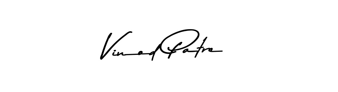 How to make Vinod Patre signature? Asem Kandis PERSONAL USE is a professional autograph style. Create handwritten signature for Vinod Patre name. Vinod Patre signature style 9 images and pictures png