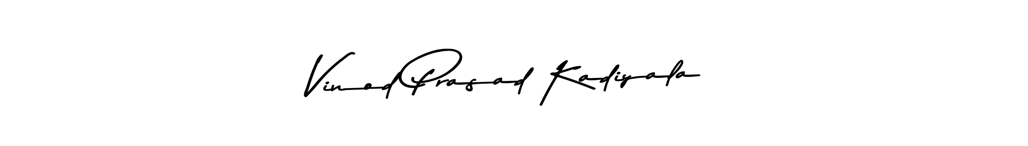 Use a signature maker to create a handwritten signature online. With this signature software, you can design (Asem Kandis PERSONAL USE) your own signature for name Vinod Prasad Kadiyala. Vinod Prasad Kadiyala signature style 9 images and pictures png