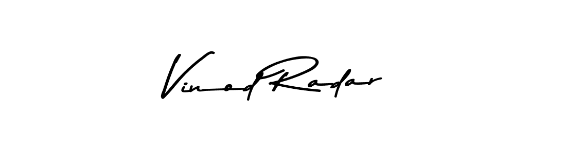 You can use this online signature creator to create a handwritten signature for the name Vinod Radar. This is the best online autograph maker. Vinod Radar signature style 9 images and pictures png