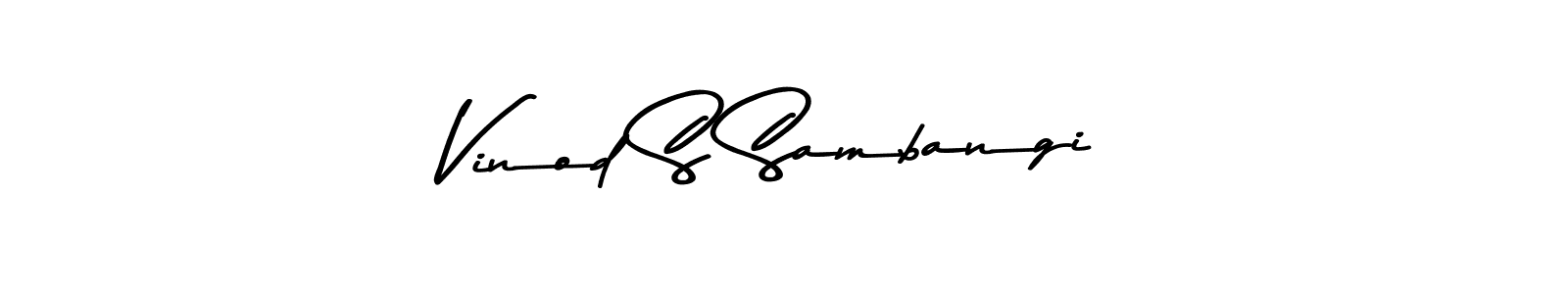 You should practise on your own different ways (Asem Kandis PERSONAL USE) to write your name (Vinod S Sambangi) in signature. don't let someone else do it for you. Vinod S Sambangi signature style 9 images and pictures png