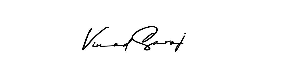 How to make Vinod Saroj signature? Asem Kandis PERSONAL USE is a professional autograph style. Create handwritten signature for Vinod Saroj name. Vinod Saroj signature style 9 images and pictures png