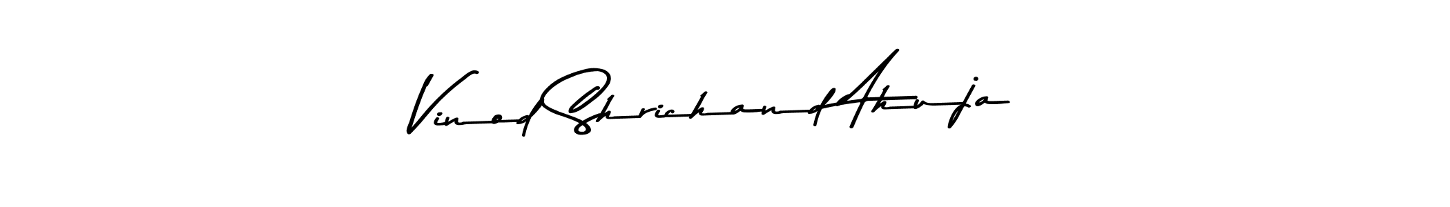 How to make Vinod Shrichand Ahuja signature? Asem Kandis PERSONAL USE is a professional autograph style. Create handwritten signature for Vinod Shrichand Ahuja name. Vinod Shrichand Ahuja signature style 9 images and pictures png