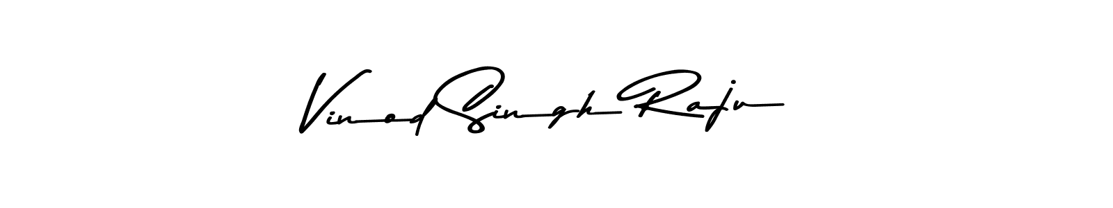 Make a beautiful signature design for name Vinod Singh Raju. With this signature (Asem Kandis PERSONAL USE) style, you can create a handwritten signature for free. Vinod Singh Raju signature style 9 images and pictures png