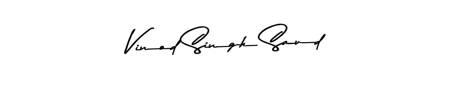 Vinod Singh Saud stylish signature style. Best Handwritten Sign (Asem Kandis PERSONAL USE) for my name. Handwritten Signature Collection Ideas for my name Vinod Singh Saud. Vinod Singh Saud signature style 9 images and pictures png