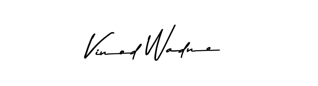 Use a signature maker to create a handwritten signature online. With this signature software, you can design (Asem Kandis PERSONAL USE) your own signature for name Vinod Wadne. Vinod Wadne signature style 9 images and pictures png