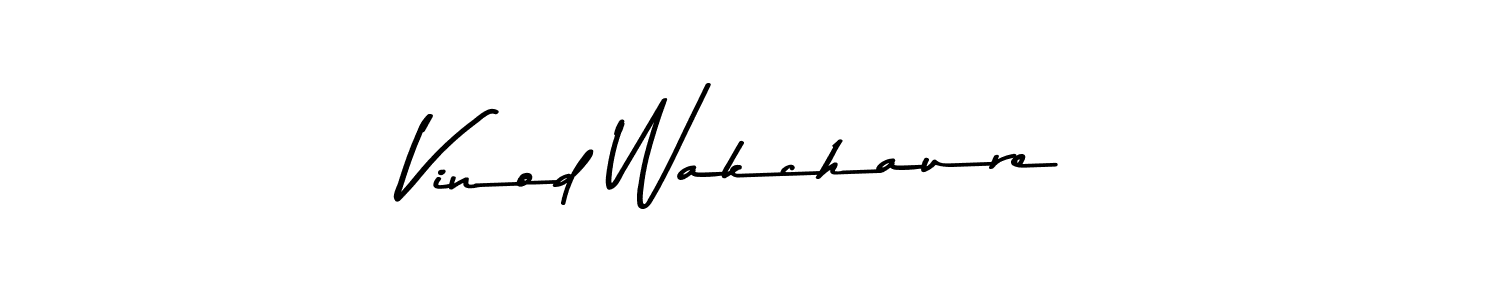 The best way (Asem Kandis PERSONAL USE) to make a short signature is to pick only two or three words in your name. The name Vinod Wakchaure include a total of six letters. For converting this name. Vinod Wakchaure signature style 9 images and pictures png