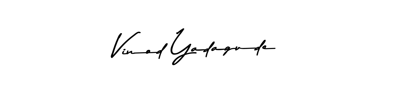 This is the best signature style for the Vinod Yadagude name. Also you like these signature font (Asem Kandis PERSONAL USE). Mix name signature. Vinod Yadagude signature style 9 images and pictures png