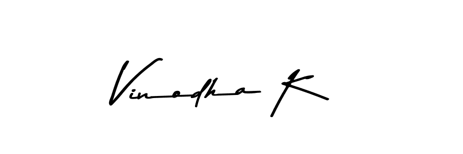 Also You can easily find your signature by using the search form. We will create Vinodha K name handwritten signature images for you free of cost using Asem Kandis PERSONAL USE sign style. Vinodha K signature style 9 images and pictures png
