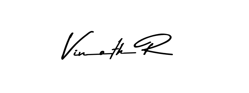 Vinoth R stylish signature style. Best Handwritten Sign (Asem Kandis PERSONAL USE) for my name. Handwritten Signature Collection Ideas for my name Vinoth R. Vinoth R signature style 9 images and pictures png