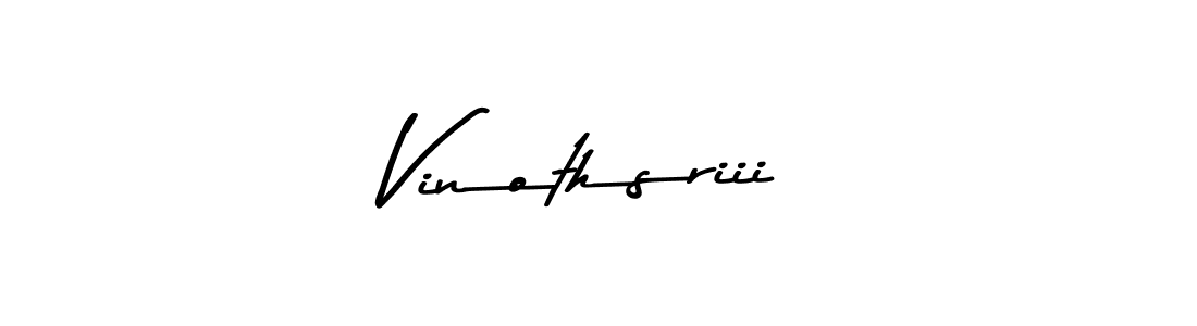 Use a signature maker to create a handwritten signature online. With this signature software, you can design (Asem Kandis PERSONAL USE) your own signature for name Vinothsriii. Vinothsriii signature style 9 images and pictures png