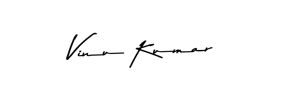 Use a signature maker to create a handwritten signature online. With this signature software, you can design (Asem Kandis PERSONAL USE) your own signature for name Vinu Kumar. Vinu Kumar signature style 9 images and pictures png