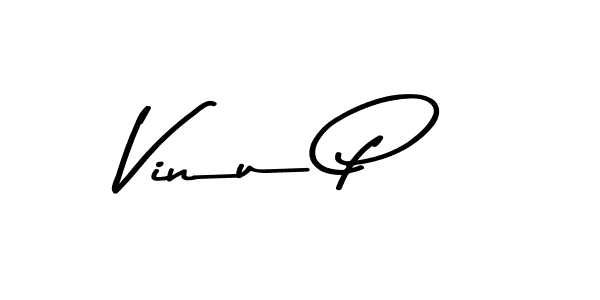 Design your own signature with our free online signature maker. With this signature software, you can create a handwritten (Asem Kandis PERSONAL USE) signature for name Vinu P. Vinu P signature style 9 images and pictures png
