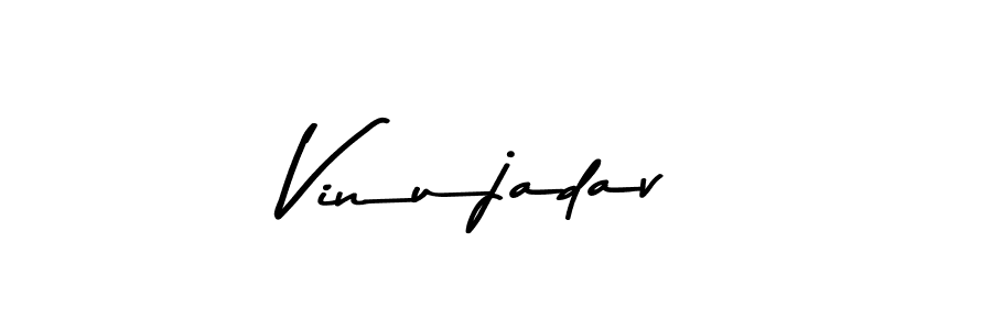 Create a beautiful signature design for name Vinujadav. With this signature (Asem Kandis PERSONAL USE) fonts, you can make a handwritten signature for free. Vinujadav signature style 9 images and pictures png