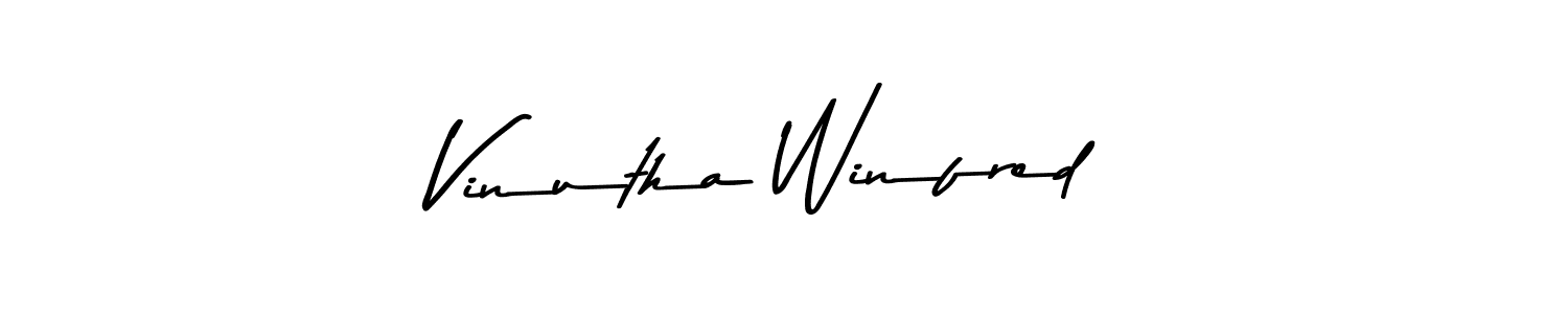 How to make Vinutha Winfred signature? Asem Kandis PERSONAL USE is a professional autograph style. Create handwritten signature for Vinutha Winfred name. Vinutha Winfred signature style 9 images and pictures png