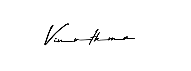 Design your own signature with our free online signature maker. With this signature software, you can create a handwritten (Asem Kandis PERSONAL USE) signature for name Vinuthma. Vinuthma signature style 9 images and pictures png