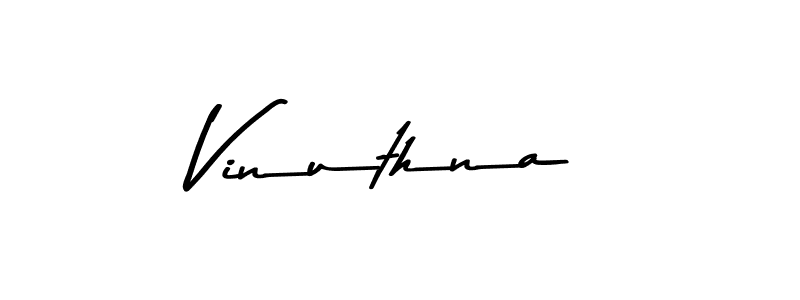 Design your own signature with our free online signature maker. With this signature software, you can create a handwritten (Asem Kandis PERSONAL USE) signature for name Vinuthna. Vinuthna signature style 9 images and pictures png