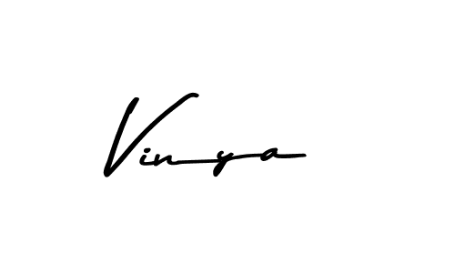 Create a beautiful signature design for name Vinya. With this signature (Asem Kandis PERSONAL USE) fonts, you can make a handwritten signature for free. Vinya signature style 9 images and pictures png