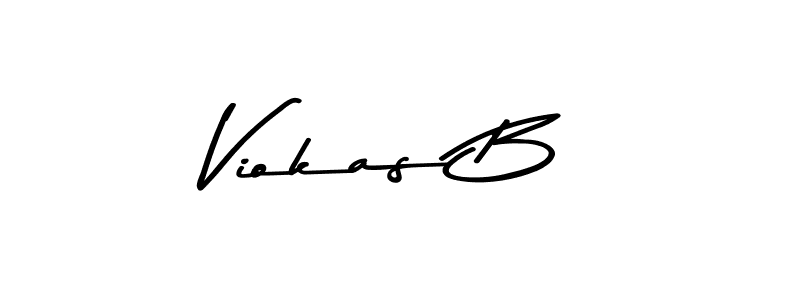 Design your own signature with our free online signature maker. With this signature software, you can create a handwritten (Asem Kandis PERSONAL USE) signature for name Viokas B. Viokas B signature style 9 images and pictures png