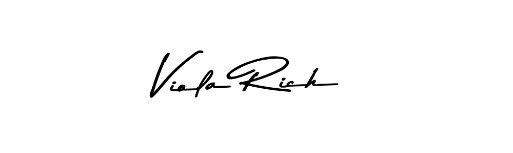 Make a beautiful signature design for name Viola Rich. With this signature (Asem Kandis PERSONAL USE) style, you can create a handwritten signature for free. Viola Rich signature style 9 images and pictures png