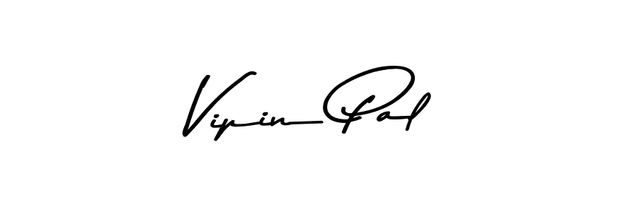 How to make Vipin Pal name signature. Use Asem Kandis PERSONAL USE style for creating short signs online. This is the latest handwritten sign. Vipin Pal signature style 9 images and pictures png