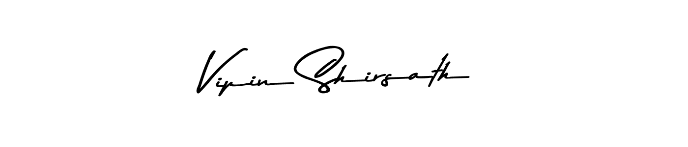 How to make Vipin Shirsath name signature. Use Asem Kandis PERSONAL USE style for creating short signs online. This is the latest handwritten sign. Vipin Shirsath signature style 9 images and pictures png
