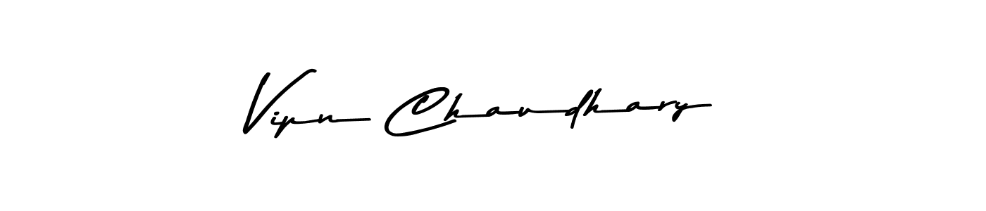 Make a beautiful signature design for name Vipn Chaudhary. With this signature (Asem Kandis PERSONAL USE) style, you can create a handwritten signature for free. Vipn Chaudhary signature style 9 images and pictures png