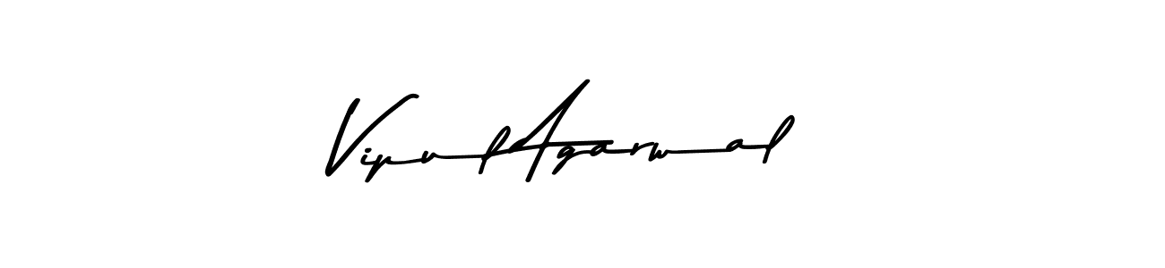 Design your own signature with our free online signature maker. With this signature software, you can create a handwritten (Asem Kandis PERSONAL USE) signature for name Vipul Agarwal. Vipul Agarwal signature style 9 images and pictures png