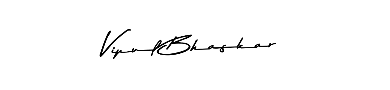 Make a beautiful signature design for name Vipul Bhaskar. With this signature (Asem Kandis PERSONAL USE) style, you can create a handwritten signature for free. Vipul Bhaskar signature style 9 images and pictures png