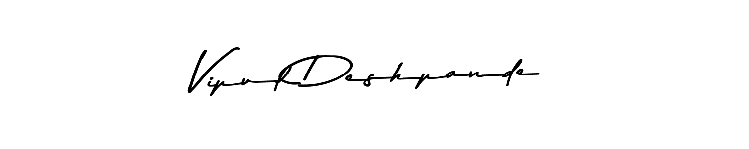 Make a beautiful signature design for name Vipul Deshpande. Use this online signature maker to create a handwritten signature for free. Vipul Deshpande signature style 9 images and pictures png