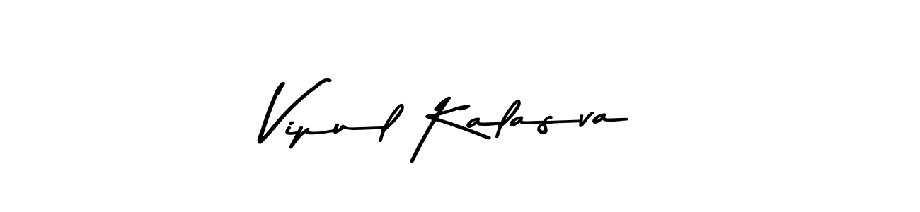 You should practise on your own different ways (Asem Kandis PERSONAL USE) to write your name (Vipul Kalasva) in signature. don't let someone else do it for you. Vipul Kalasva signature style 9 images and pictures png