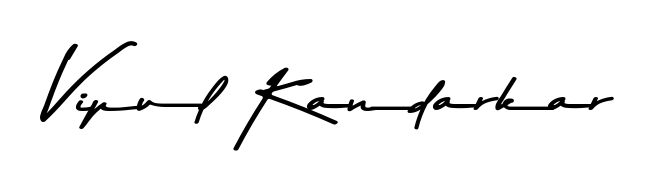 See photos of Vipul Kandarkar official signature. Check more albums & portfolios. Read reviews & check more about Asem Kandis PERSONAL USE font. Vipul Kandarkar signature style 9 images and pictures png
