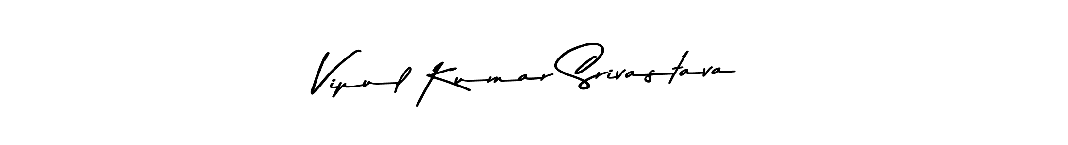 Design your own signature with our free online signature maker. With this signature software, you can create a handwritten (Asem Kandis PERSONAL USE) signature for name Vipul Kumar Srivastava. Vipul Kumar Srivastava signature style 9 images and pictures png