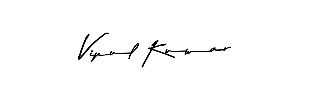 Also You can easily find your signature by using the search form. We will create Vipul Kuwar name handwritten signature images for you free of cost using Asem Kandis PERSONAL USE sign style. Vipul Kuwar signature style 9 images and pictures png