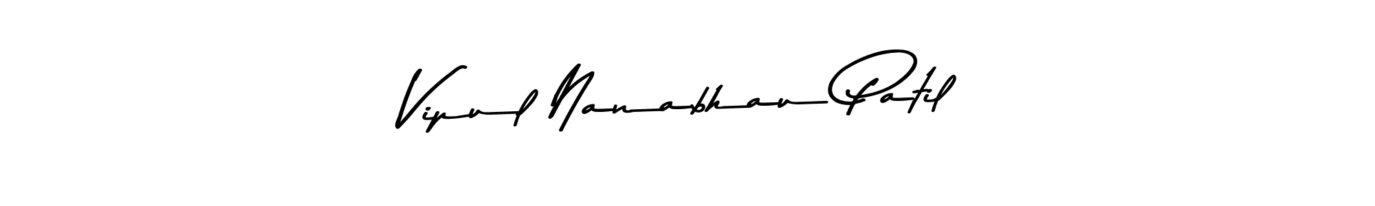 This is the best signature style for the Vipul Nanabhau Patil name. Also you like these signature font (Asem Kandis PERSONAL USE). Mix name signature. Vipul Nanabhau Patil signature style 9 images and pictures png