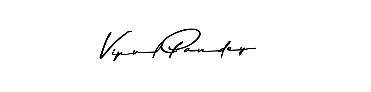 Create a beautiful signature design for name Vipul Pandey. With this signature (Asem Kandis PERSONAL USE) fonts, you can make a handwritten signature for free. Vipul Pandey signature style 9 images and pictures png