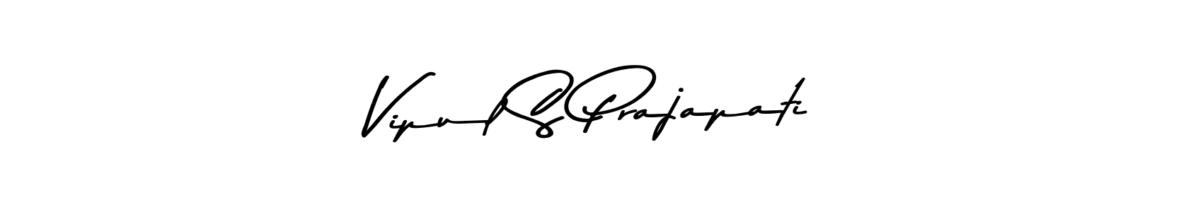 The best way (Asem Kandis PERSONAL USE) to make a short signature is to pick only two or three words in your name. The name Vipul S Prajapati include a total of six letters. For converting this name. Vipul S Prajapati signature style 9 images and pictures png