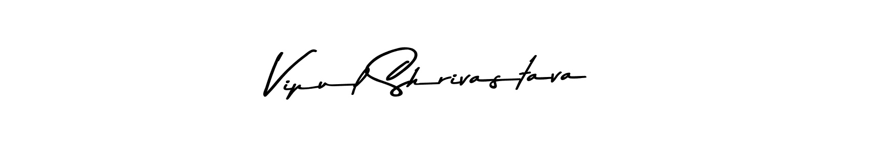 Create a beautiful signature design for name Vipul Shrivastava. With this signature (Asem Kandis PERSONAL USE) fonts, you can make a handwritten signature for free. Vipul Shrivastava signature style 9 images and pictures png