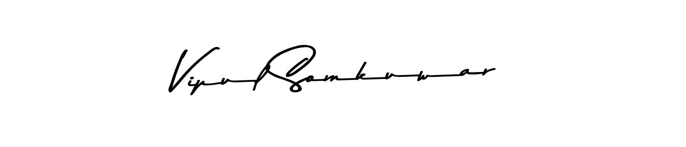 How to make Vipul Somkuwar signature? Asem Kandis PERSONAL USE is a professional autograph style. Create handwritten signature for Vipul Somkuwar name. Vipul Somkuwar signature style 9 images and pictures png