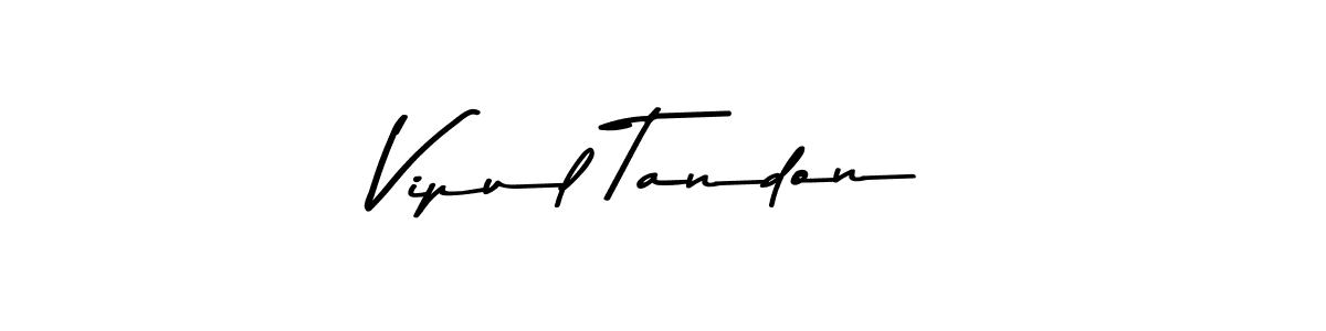 You should practise on your own different ways (Asem Kandis PERSONAL USE) to write your name (Vipul Tandon) in signature. don't let someone else do it for you. Vipul Tandon signature style 9 images and pictures png