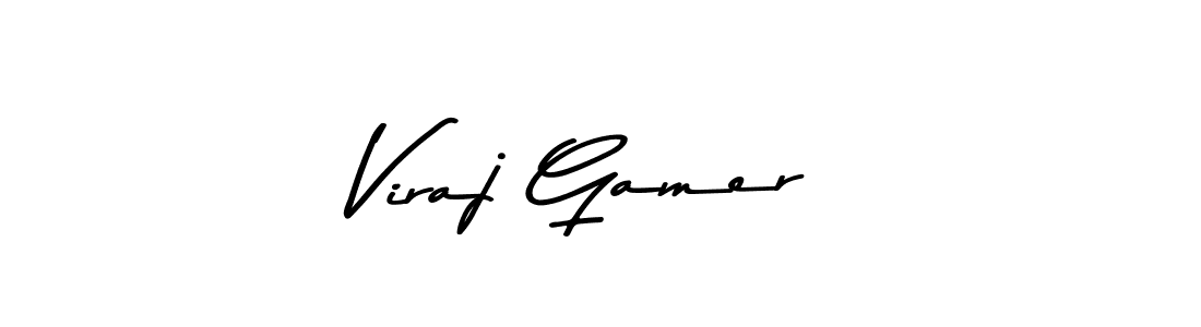 Design your own signature with our free online signature maker. With this signature software, you can create a handwritten (Asem Kandis PERSONAL USE) signature for name Viraj Gamer. Viraj Gamer signature style 9 images and pictures png