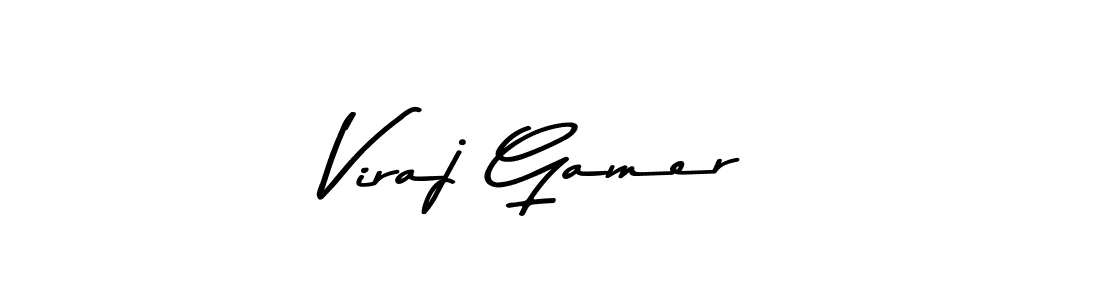 Design your own signature with our free online signature maker. With this signature software, you can create a handwritten (Asem Kandis PERSONAL USE) signature for name Viraj Gamer. Viraj Gamer signature style 9 images and pictures png