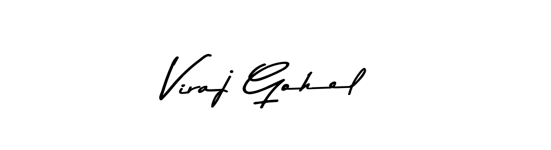 Make a beautiful signature design for name Viraj Gohel. With this signature (Asem Kandis PERSONAL USE) style, you can create a handwritten signature for free. Viraj Gohel signature style 9 images and pictures png