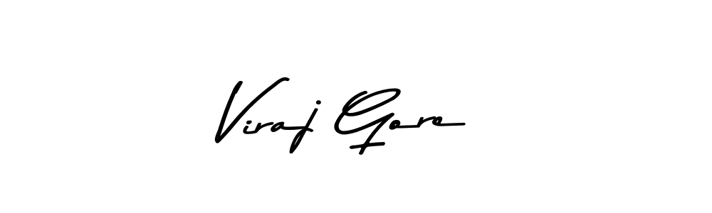 Use a signature maker to create a handwritten signature online. With this signature software, you can design (Asem Kandis PERSONAL USE) your own signature for name Viraj Gore. Viraj Gore signature style 9 images and pictures png