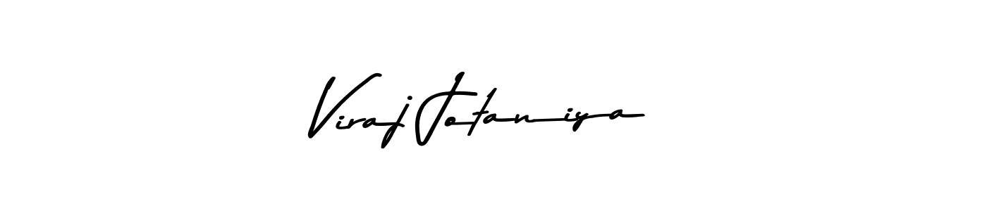 Create a beautiful signature design for name Viraj Jotaniya. With this signature (Asem Kandis PERSONAL USE) fonts, you can make a handwritten signature for free. Viraj Jotaniya signature style 9 images and pictures png