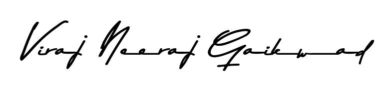 Quickly download Viraj Neeraj Gaikwad name signature in high-resolution PNG using Asem Kandis PERSONAL USE style. Ready to insert into PDFs and online applications. Viraj Neeraj Gaikwad signature style 9 images and pictures png