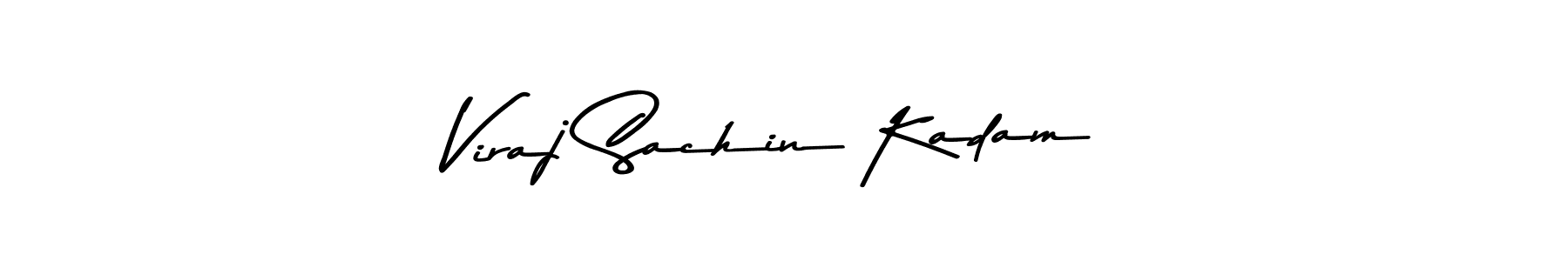 Design your own signature with our free online signature maker. With this signature software, you can create a handwritten (Asem Kandis PERSONAL USE) signature for name Viraj Sachin Kadam. Viraj Sachin Kadam signature style 9 images and pictures png