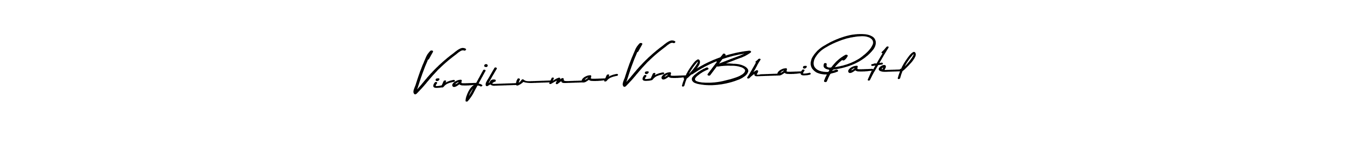 Virajkumar Viral Bhai Patel stylish signature style. Best Handwritten Sign (Asem Kandis PERSONAL USE) for my name. Handwritten Signature Collection Ideas for my name Virajkumar Viral Bhai Patel. Virajkumar Viral Bhai Patel signature style 9 images and pictures png