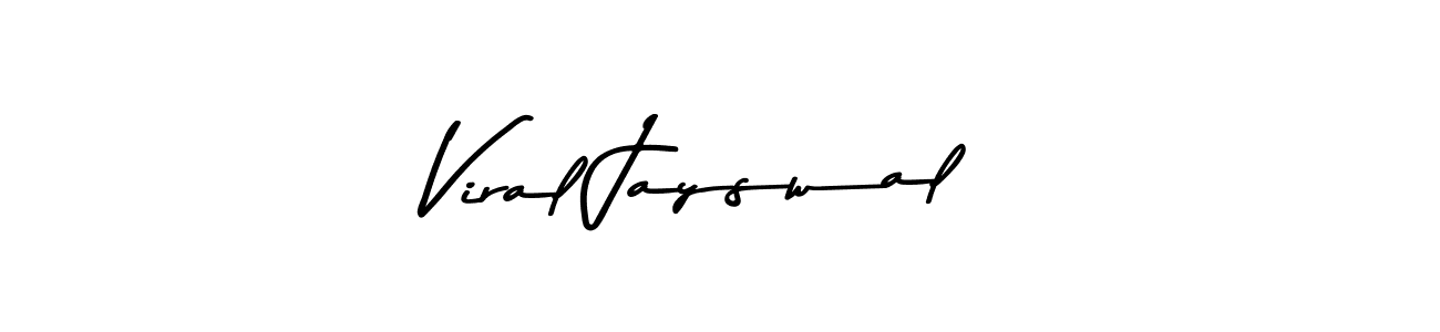 Use a signature maker to create a handwritten signature online. With this signature software, you can design (Asem Kandis PERSONAL USE) your own signature for name Viral Jayswal. Viral Jayswal signature style 9 images and pictures png
